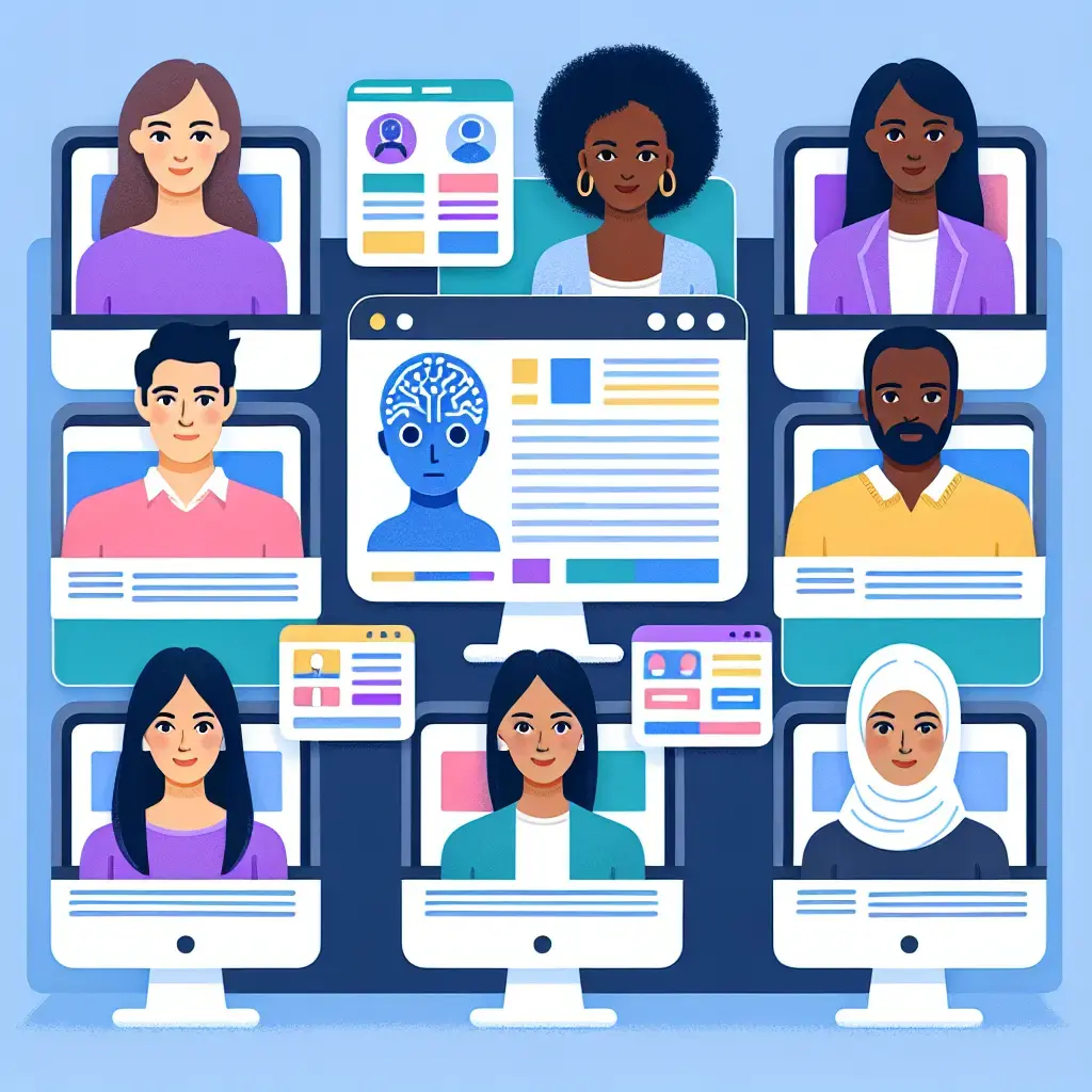 Representation of AI's Role in Personalizing Content for Diverse Audiences